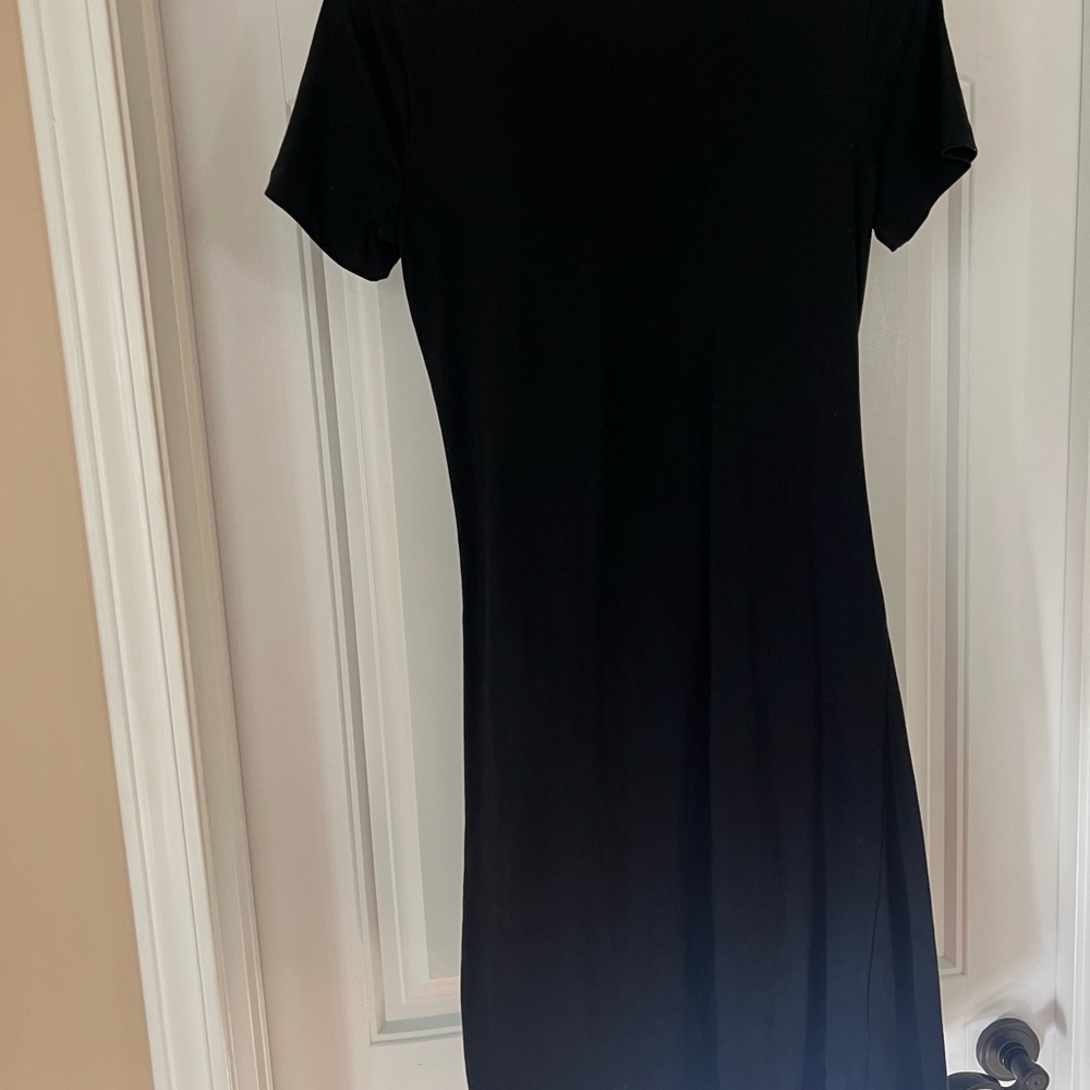 Anthropologie Classic Black Midi Dress